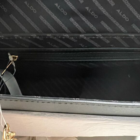 ALDO Dallamaraen Women’s‎ Top Handle Crossbody New Without Tags Black Tan Cream - Picture 7 of 14